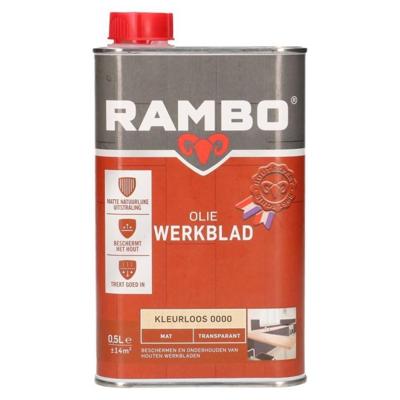 Rambo Werkblad Olie Transparant Mat - 500 ml Blank