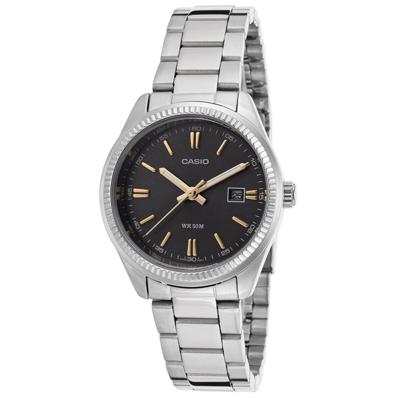 Casio DATE - BLACK, GOLD INDEXES (Ø 30 mm) Dames horloge