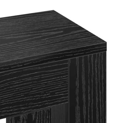 VidaXL Radiatorafdekking zwart eiken 149 x 20 x 82 cm bewerkt hout VidaXL Radiatorafdekking zwart eiken 149 x 20 x 82 cm bewerkt hout