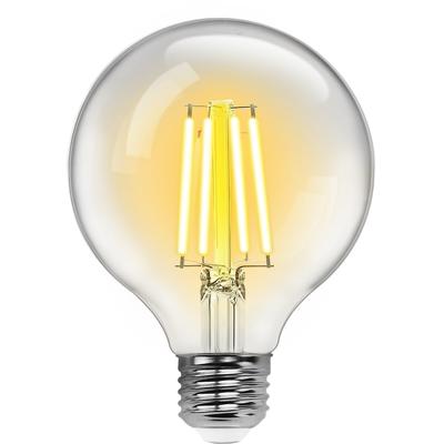 LED Lamp - Smart LED - Aigi Rixona - Bulb G95 - 6W - E27 Fitting - Slimme LED - Wifi LED + Bluetooth - Aanpasbare Kleur - Transparant Helder - Glas LED Lamp - Smart LED - Aigi Rixona - Bulb G95 - 6W - E27 Fitting - Slimme LED - Wifi LED + Bluetooth - Aanpasbare Kleur - Transparant Helder - Glas