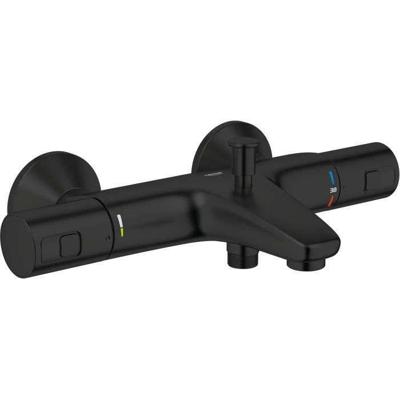 Grohe Quickfix Precision Start bad-thermostaatkraan mat zwart