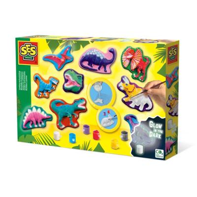 SES gieten en schilderen - dino fantasie