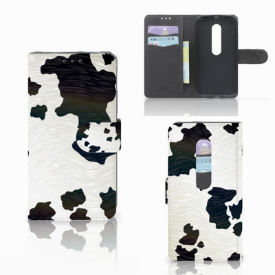 Motorola Moto G 3e Generatie Telefoonhoesje met Pasjes Koeienvlekken Motorola Moto G 3e Generatie Telefoonhoesje met Pasjes Koeienvlekken