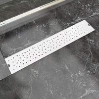 VidaXL Doucheafvoer rechthoekig bubbel 630x140 mm roestvrij staal - thumbnail