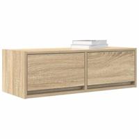 Tv-meubels 2 st 80x31x25,5 cm bewerkt hout sonoma eikenkleurig - thumbnail