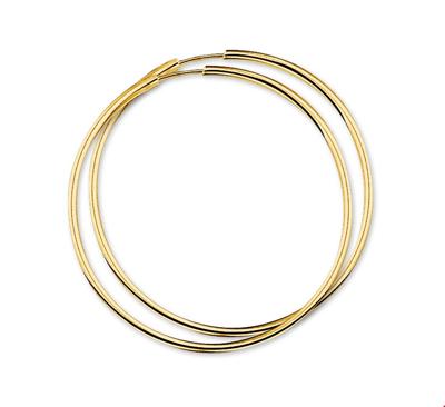 TFT Creolen Ronde Buis Geelgoud Glanzend 2.5 mm x 37 mm