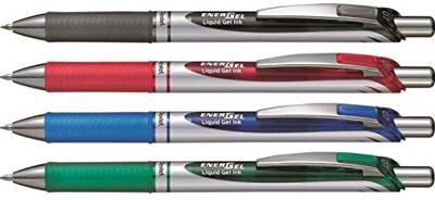 Gelschrijver pentel bl77 energel m 4st assorti