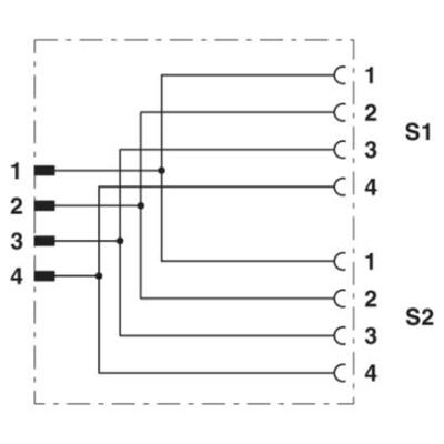 Phoenix Contact 1410632 Sensor/actuator verdeler en adapter Aantal polen (sensoren): 4 5 stuk(s)