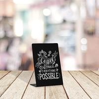 Europel krijtbord L-vormig, ft A6 - thumbnail