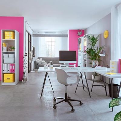 Brievenbak leitz wow wit/roze | 4 stuks