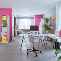 Brievenbak Leitz WOW wit/roze | 4 stuks - thumbnail