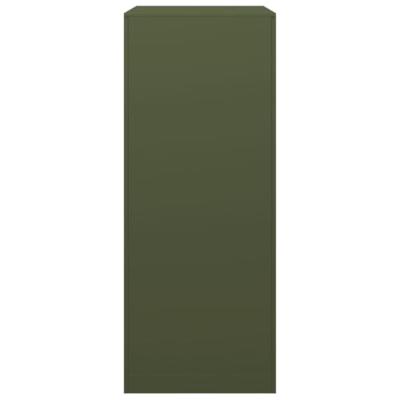 VidaXL Haardhoutrek 60x40x100 cm staal groen