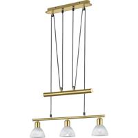 LED Hanglamp - Hangverlichting - Trion Levino - E14 Fitting - Warm Wit 3000K - 3-lichts - Rechthoek - Mat Goud - Aluminium - thumbnail