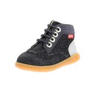 Leren babylaarsjes Kick Iconic KICKERS® zilver - thumbnail