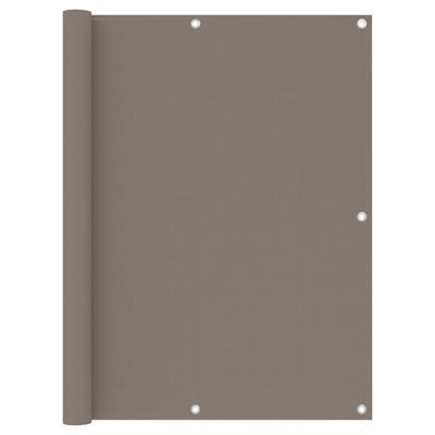 Balkonscherm 120x500 cm oxford stof taupe Balkonscherm 120x500 cm oxford stof taupe