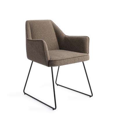 Jesper Home Eetkamerstoel 'Tome' Slide Black, kleur Idaho Potato