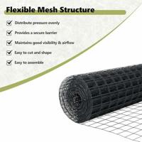 VidaXL Euro hek grijs 0.6 x 10 m pvc-gecoat ijzer - thumbnail