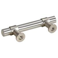 VidaXL Handvatten 10 st 64 mm roestvrij staal zilverkleurig - thumbnail