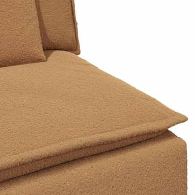 Modulaire bank middenmodule met kussens 100 cm beige Modulaire bank middenmodule met kussens 100 cm beige