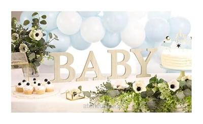 Houten Letters &apos;BABY&apos;