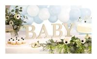 Houten Letters &apos;BABY&apos; - thumbnail