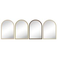 Wandspiegel Home ESPRIT Beige Natuurlijk Scandi 60 x 2 x 90 cm (4 Stuks) - thumbnail