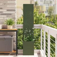 VidaXL Tuin privacy screen olijfgroen 32 x 140 cm koudgewalst staal - thumbnail