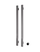 Hotbath &MORE set van 2 rails RASV135 SQUARE135 cm met separate schakelaar en inbouw element Geborsteld Gunmetal PVD (RASV135-2BGP) - thumbnail