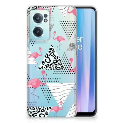 OnePlus Nord CE 2 5G | TPU Hoesje | Flamingo Triangle