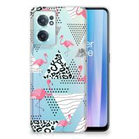 OnePlus Nord CE 2 5G | TPU Hoesje | Flamingo Triangle - thumbnail