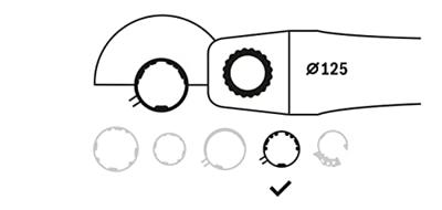Bosch Accessories 1619P06548 Beschermkap zonder dekplaat, 125 mm, schroefsluiting met codering Diameter 125 mm