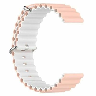 Ocean Style bandje - Lichtroze / wit - Xiaomi Redmi Watch 5 Active / Redmi Watch 5 Lite Ocean Style bandje - Lichtroze / wit - Xiaomi Redmi Watch 5 Active / Redmi Watch 5 Lite