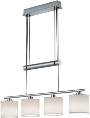 Trio HanglampGarda 4-lichts nikkel mat met wit - 305400401