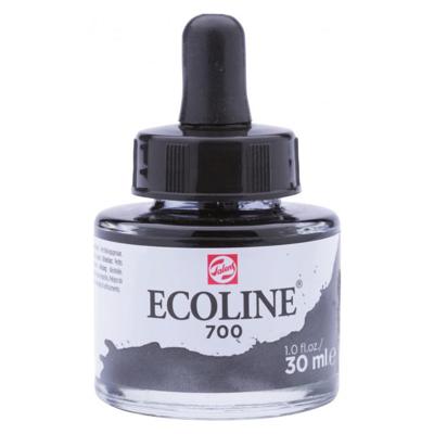 Talens Ecoline waterverf flacon van 30 ml, zwart