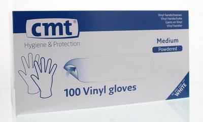 Cmt Cmt Onderzoekshandschoen Vinyl Wit Gepoederd M (100st)