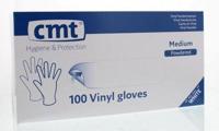 Cmt Cmt Onderzoekshandschoen Vinyl Wit Gepoederd M (100st) - thumbnail