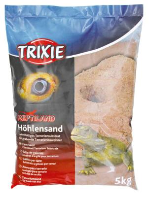 TRIXIE REPTILAND GROTTENZAND VOOR TERRARIA DONKERROOD 4X5 KG