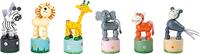 Small Foot houten drukfiguur wilde dieren, set van 6 - thumbnail