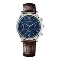 Vescari The Chestor Steel/Blue - Brown Croco + gratis leren band! - thumbnail