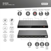 Digitus DS-55335 video switch HDMI - thumbnail