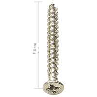 VidaXL Terrasklemmen met schroeven 200 st kunststof en roestvrij staal - thumbnail