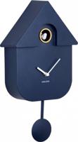 Wall Clock Modern Cuckoo Dark Blue - thumbnail