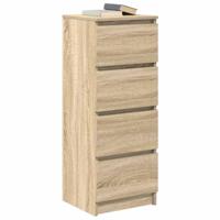 Dressoir 37,5x35x99 cm spaanplaat sonoma eikenkleurig - thumbnail