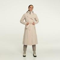 Trench Coat Long Regenjas Dames Cement - thumbnail