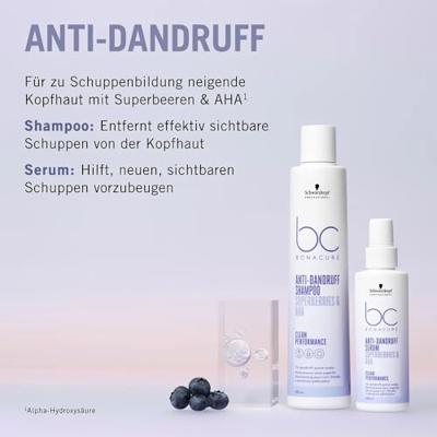 Schwarzkopf BonaCure Clean Performance Scalp Care Anti-Dandruff Shampoo 250ml