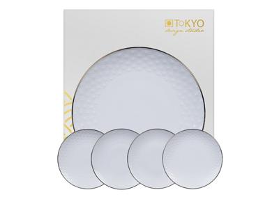Taartbordenset met sterpatroon - Tokyo Design Studio Nippon White - 30.5cm