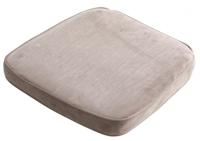 Madison zitkussen Velvet 48 x 46 x 5 cm cm katoen taupe - thumbnail