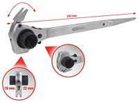 KS Tools 5222219 522.2219 Steigersleutel Sleutelbreedte (metrisch) 19 - 22 mm - thumbnail