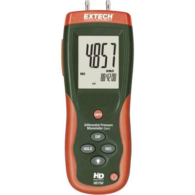 Extech HD750 Gasdrukmeter Luchtdruk 0 - 0.3447 bar Extech HD750 Gasdrukmeter Luchtdruk 0 - 0.3447 bar