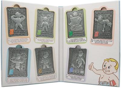 Fallout Ingots with Album S.P.E.C.I.A.L. Perk Card Collector's Album